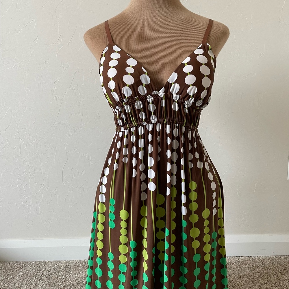 Poema Y2K Polka Dot Dress Size Small